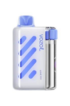 VOZOL Vista 40K Puffs Love 777 disposable vape from VOZOL VISTA Series with salt nicotine, showing the product and packaging.