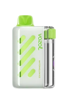 VOZOL Vista 40K Puffs disposable vape in Watermelon Ice flavor from VOZOL VISTA SERIES, showing the sleek device design.