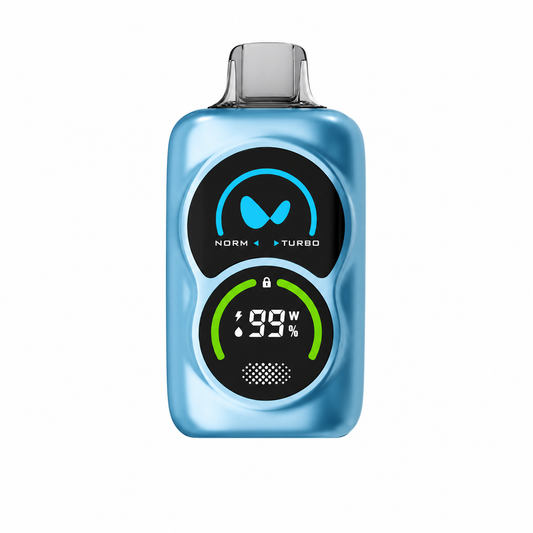 WAKA DUO 30K disposable vape with Grape Ice flavor, showing the sleek device designed for up to 30,000 puffs.