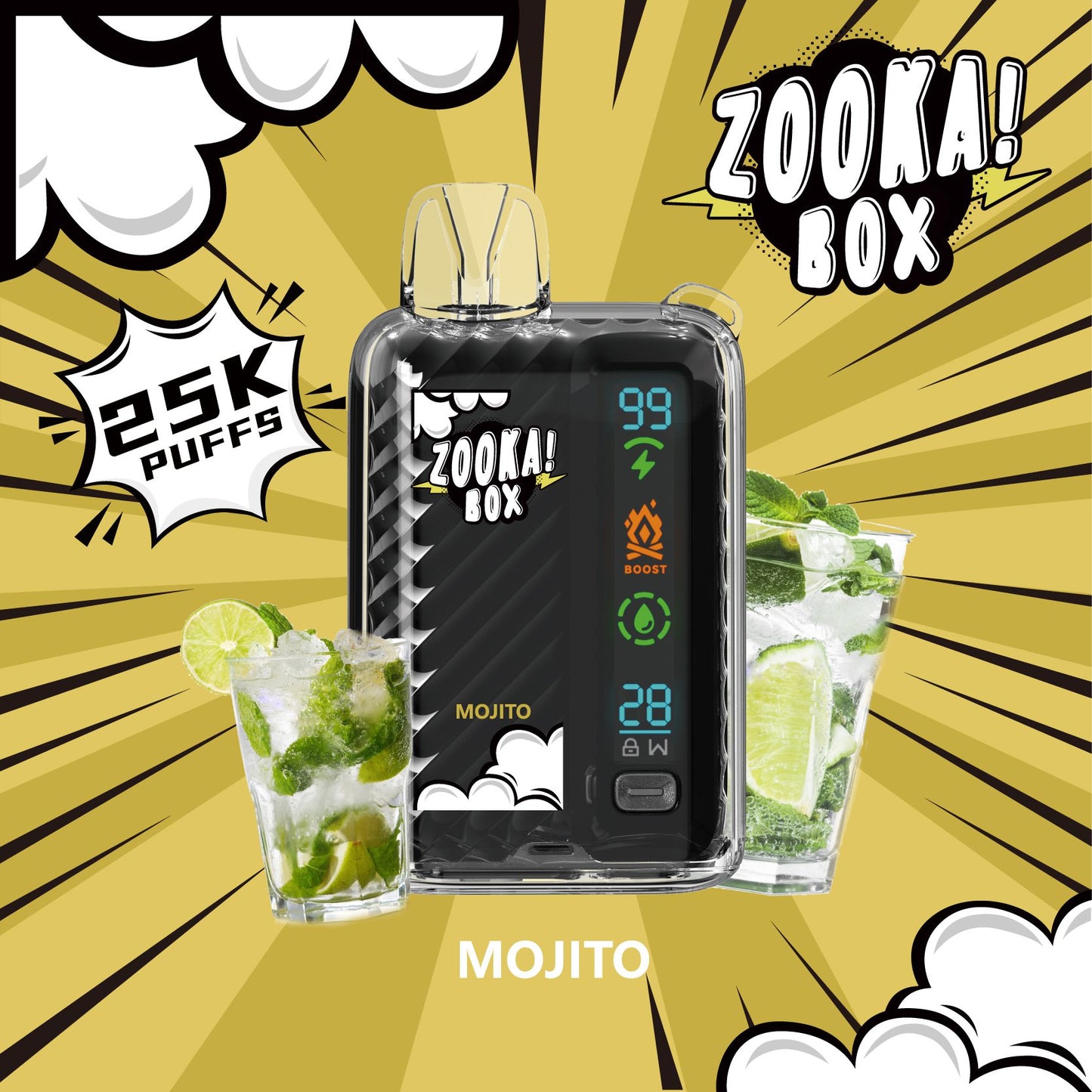 BAZOOKA Zooka Box 25K Puffs - Mojito